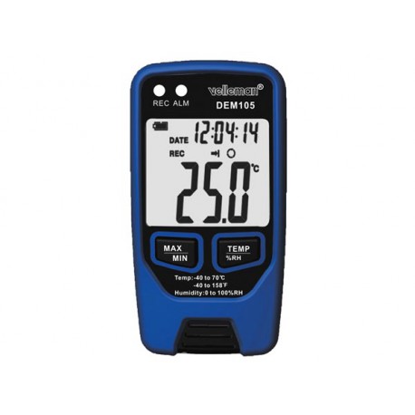 Thermomètre Enregistreur de données Multi-usage USB Enregistreur de  température Réutilisable enregistreur de température avec capacité  d'enregistrement de 32 000, vert
