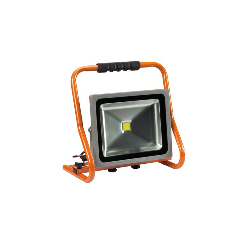50W Projecteur LED Rechargeable Éclairage Projecteur de chantier IP65  Projecteur solaire rechargeable