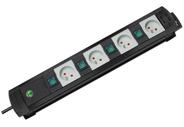 Brennenstuhl Multiprise Premium Protect Line 3 m 6 Prises électriques  Argenté